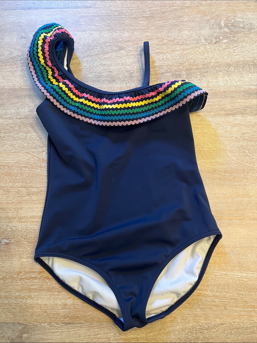 Mini Boden 8/9 ricrac ruffle suit VGUG